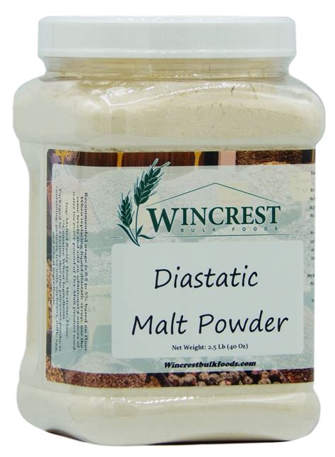 diastatic malt powder in stores.